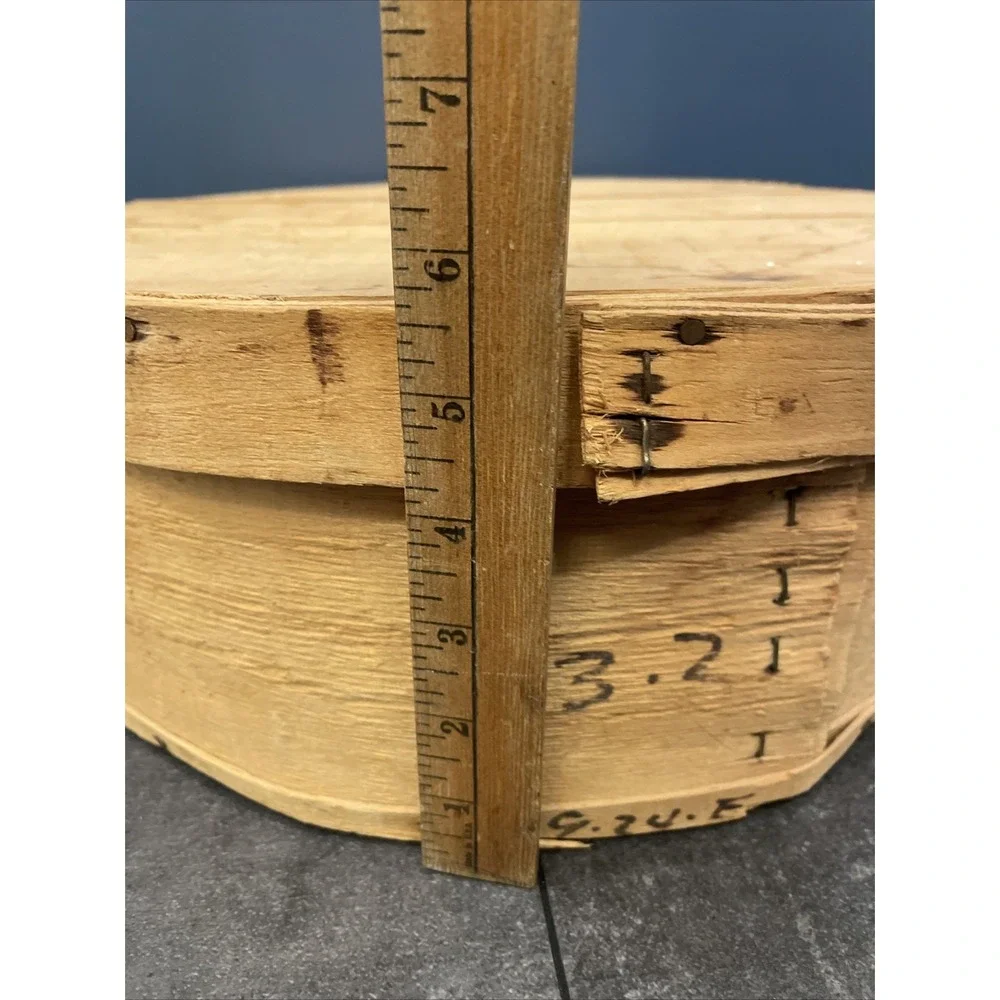 VTG Wooden Dufeck's Cheese Round Box w/Lid 15